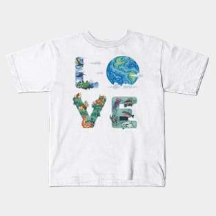 LOVE NATURE Kids T-Shirt